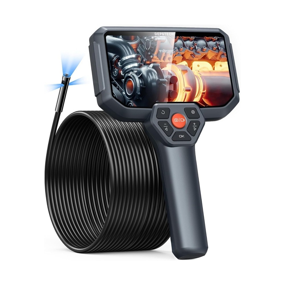 Depstech Triple Lens Professional Industrial Endoscope DS590 50ft